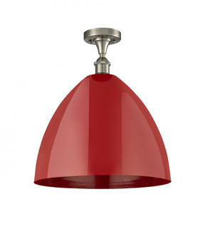 Plymouth - 1 Light - 16 inch - Brushed Satin Nickel - Semi-Flush Mount (3442|516-1C-SN-MBD-16-RD)