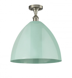 Plymouth - 1 Light - 16 inch - Brushed Satin Nickel - Semi-Flush Mount (3442|516-1C-SN-MBD-16-SF-LED)