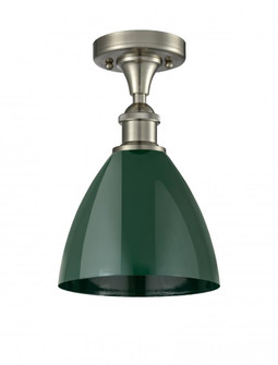 Plymouth - 1 Light - 8 inch - Brushed Satin Nickel - Semi-Flush Mount (3442|516-1C-SN-MBD-75-GR)