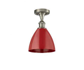 Plymouth - 1 Light - 8 inch - Brushed Satin Nickel - Semi-Flush Mount (3442|516-1C-SN-MBD-75-RD-LED)