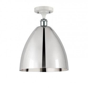 Bristol - 1 Light - 12 inch - White Polished Chrome - Semi-Flush Mount (3442|516-1C-WPC-MBD-12-PC)