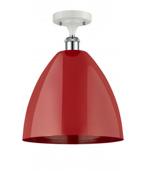 Plymouth - 1 Light - 12 inch - White Polished Chrome - Semi-Flush Mount (3442|516-1C-WPC-MBD-12-RD-LED)