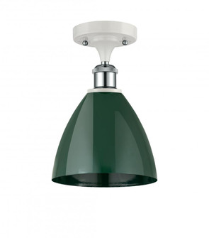 Plymouth - 1 Light - 8 inch - White Polished Chrome - Semi-Flush Mount (3442|516-1C-WPC-MBD-75-GR-LED)