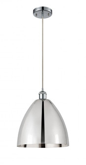 Bristol - 1 Light - 12 inch - Polished Chrome - Cord hung - Mini Pendant (3442|516-1P-PC-MBD-12-PC-LED)