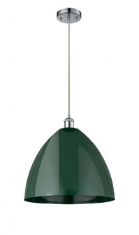 Plymouth - 1 Light - 16 inch - Polished Chrome - Cord hung - Mini Pendant (3442|516-1P-PC-MBD-16-GR-LED)