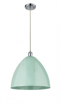 Plymouth - 1 Light - 16 inch - Polished Chrome - Cord hung - Mini Pendant (3442|516-1P-PC-MBD-16-SF)