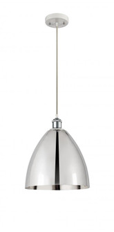 Bristol - 1 Light - 12 inch - White Polished Chrome - Cord hung - Mini Pendant (3442|516-1P-WPC-MBD-12-PC)