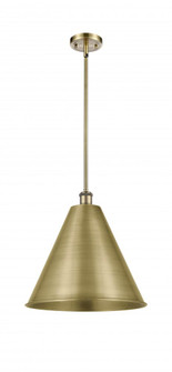 Berkshire - 1 Light - 16 inch - Antique Brass - Pendant (3442|516-1S-AB-MBC-16-AB)