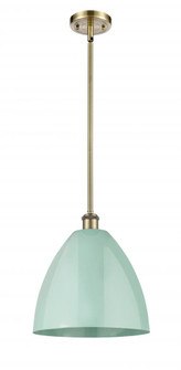 Plymouth - 1 Light - 12 inch - Antique Brass - Pendant (3442|516-1S-AB-MBD-12-SF-LED)