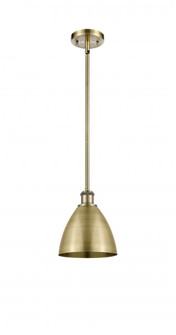 Bristol - 1 Light - 8 inch - Antique Brass - Pendant (3442|516-1S-AB-MBD-75-AB-LED)