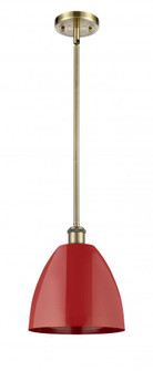 Plymouth - 1 Light - 9 inch - Antique Brass - Pendant (3442|516-1S-AB-MBD-9-RD)