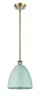 Plymouth - 1 Light - 9 inch - Antique Brass - Pendant (3442|516-1S-AB-MBD-9-SF)