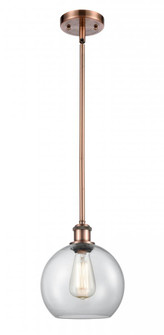 Athens - 1 Light - 8 inch - Antique Copper - Mini Pendant (3442|516-1S-AC-G122-8-LED)