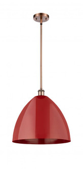 Plymouth - 1 Light - 16 inch - Antique Copper - Pendant (3442|516-1S-AC-MBD-16-RD)
