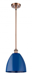Plymouth - 1 Light - 9 inch - Antique Copper - Pendant (3442|516-1S-AC-MBD-9-BL)