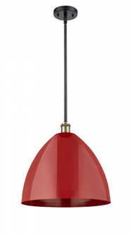 Plymouth - 1 Light - 16 inch - Black Antique Brass - Pendant (3442|516-1S-BAB-MBD-16-RD-LED)