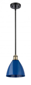 Plymouth - 1 Light - 8 inch - Black Antique Brass - Pendant (3442|516-1S-BAB-MBD-75-BL-LED)