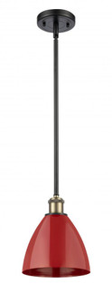 Plymouth - 1 Light - 8 inch - Black Antique Brass - Pendant (3442|516-1S-BAB-MBD-75-RD-LED)