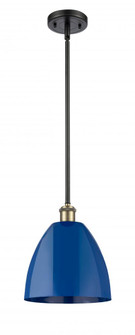 Plymouth - 1 Light - 9 inch - Black Antique Brass - Pendant (3442|516-1S-BAB-MBD-9-BL)