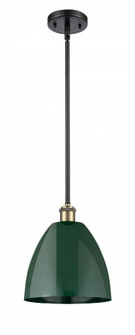 Plymouth - 1 Light - 9 inch - Black Antique Brass - Pendant (3442|516-1S-BAB-MBD-9-GR-LED)
