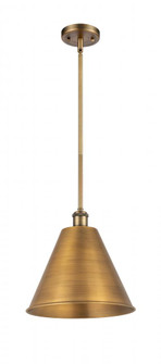 Berkshire - 1 Light - 12 inch - Brushed Brass - Pendant (3442|516-1S-BB-MBC-12-BB-LED)