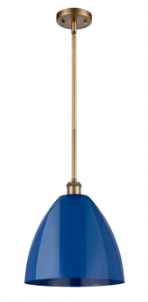 Plymouth - 1 Light - 12 inch - Brushed Brass - Pendant (3442|516-1S-BB-MBD-12-BL)