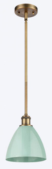 Plymouth - 1 Light - 8 inch - Brushed Brass - Pendant (3442|516-1S-BB-MBD-75-SF)