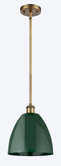 Plymouth - 1 Light - 9 inch - Brushed Brass - Pendant (3442|516-1S-BB-MBD-9-GR)
