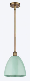Plymouth - 1 Light - 9 inch - Brushed Brass - Pendant (3442|516-1S-BB-MBD-9-SF-LED)