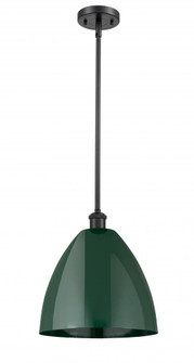 Plymouth - 1 Light - 12 inch - Matte Black - Pendant (3442|516-1S-BK-MBD-12-GR-LED)