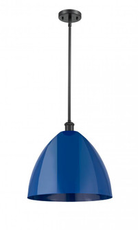 Plymouth - 1 Light - 16 inch - Matte Black - Pendant (3442|516-1S-BK-MBD-16-BL)