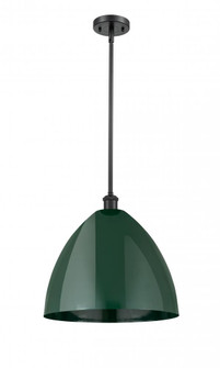 Plymouth - 1 Light - 16 inch - Matte Black - Pendant (3442|516-1S-BK-MBD-16-GR-LED)