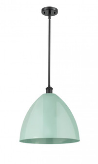 Plymouth - 1 Light - 16 inch - Matte Black - Pendant (3442|516-1S-BK-MBD-16-SF-LED)