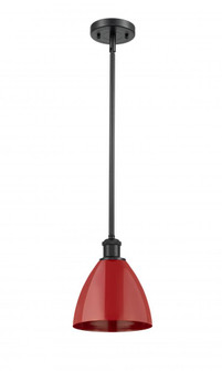 Plymouth - 1 Light - 8 inch - Matte Black - Pendant (3442|516-1S-BK-MBD-75-RD-LED)