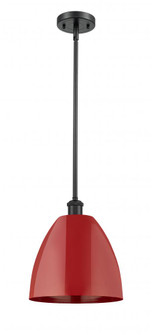 Plymouth - 1 Light - 9 inch - Matte Black - Pendant (3442|516-1S-BK-MBD-9-RD-LED)