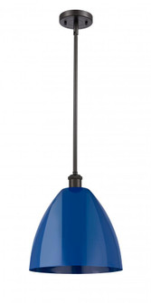 Plymouth - 1 Light - 12 inch - Oil Rubbed Bronze - Pendant (3442|516-1S-OB-MBD-12-BL)