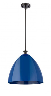 Plymouth - 1 Light - 16 inch - Oil Rubbed Bronze - Pendant (3442|516-1S-OB-MBD-16-BL-LED)