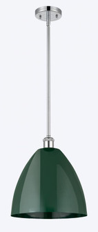 Plymouth - 1 Light - 12 inch - Polished Chrome - Pendant (3442|516-1S-PC-MBD-12-GR)