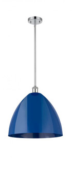 Plymouth - 1 Light - 16 inch - Polished Chrome - Pendant (3442|516-1S-PC-MBD-16-BL-LED)