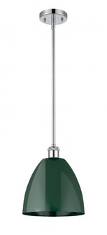 Plymouth - 1 Light - 9 inch - Polished Chrome - Pendant (3442|516-1S-PC-MBD-9-GR-LED)