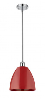 Plymouth - 1 Light - 9 inch - Polished Chrome - Pendant (3442|516-1S-PC-MBD-9-RD)