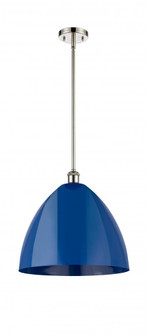 Plymouth - 1 Light - 16 inch - Polished Nickel - Pendant (3442|516-1S-PN-MBD-16-BL-LED)