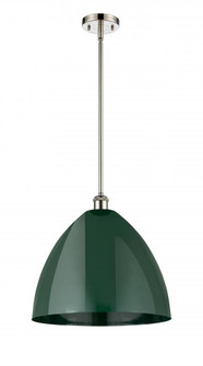 Plymouth - 1 Light - 16 inch - Polished Nickel - Pendant (3442|516-1S-PN-MBD-16-GR-LED)