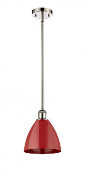 Plymouth - 1 Light - 8 inch - Polished Nickel - Pendant (3442|516-1S-PN-MBD-75-RD-LED)