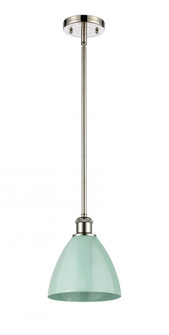 Plymouth - 1 Light - 8 inch - Polished Nickel - Pendant (3442|516-1S-PN-MBD-75-SF-LED)