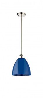 Plymouth - 1 Light - 9 inch - Polished Nickel - Pendant (3442|516-1S-PN-MBD-9-BL-LED)