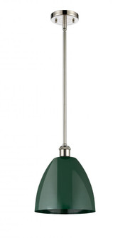 Plymouth - 1 Light - 9 inch - Polished Nickel - Pendant (3442|516-1S-PN-MBD-9-GR-LED)