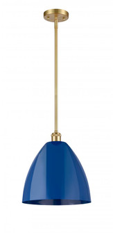 Plymouth - 1 Light - 12 inch - Satin Gold - Pendant (3442|516-1S-SG-MBD-12-BL-LED)