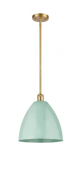 Plymouth - 1 Light - 12 inch - Satin Gold - Pendant (3442|516-1S-SG-MBD-12-SF)