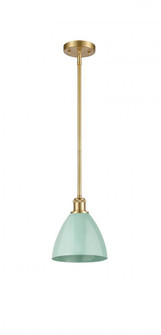 Plymouth - 1 Light - 8 inch - Satin Gold - Pendant (3442|516-1S-SG-MBD-75-SF)